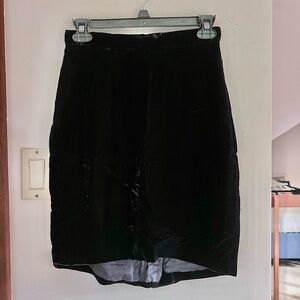 Black Velvet Skirt Skirt - Jessica McClintock